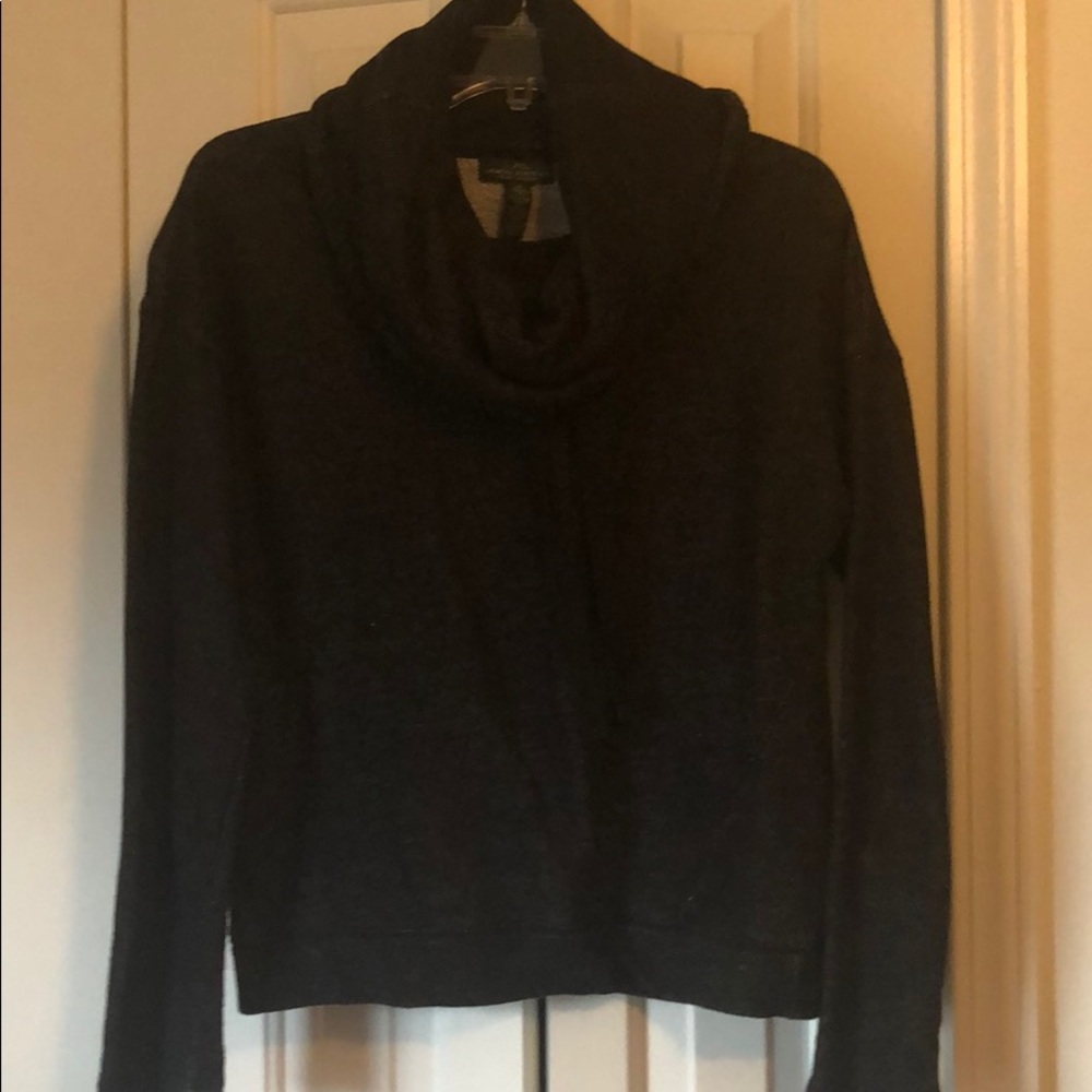 Lauren jeans co black marled cowl sweatshirt